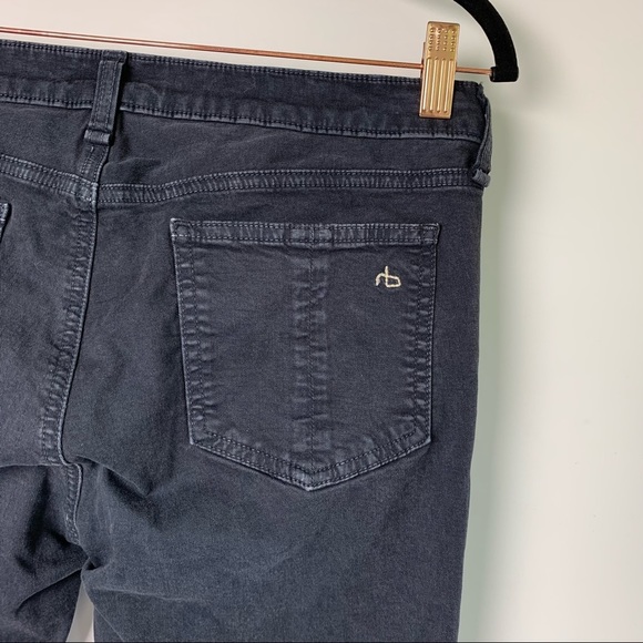 Rag and Bone Jean Legging Distressed Charcoal Skinny Jean Size 30 - Picture 5 of 13